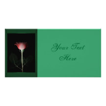 Tarjeta de la foto del rosa rojo tarjeta fotografica personalizada