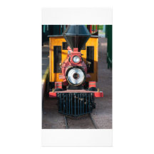 Tarjeta de la foto del tren tarjetas fotográficas personalizadas