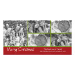 Tarjeta de la foto: Felices Navidad con collage de Tarjetas Personales