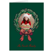 Tarjeta de la guirnalda del navidad