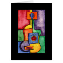 Tarjeta de la guitarra de Clasical