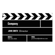 Tarjeta de la industria cinematográfica de directo plantilla de tarjeta de visita