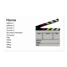 Tarjeta de la industria cinematográfica de la tabl tarjeta de negocio