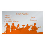 Tarjeta de la industria musical - banda de rock an plantilla de tarjeta de visita