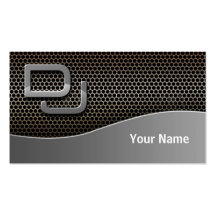 Tarjeta de la industria musical de DJ Plantilla De Tarjeta Personal