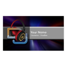 Tarjeta de la industria musical de DJ Tarjetas De Negocios