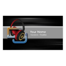 Tarjeta de la industria musical de DJ Tarjeta Personal