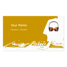 Tarjeta de la industria musical de DJ Tarjeta De Visita