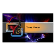Tarjeta de la industria musical de DJ Tarjetas De Negocios
