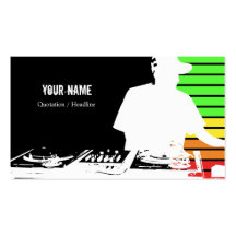 Tarjeta de la industria musical de DJ Tarjeta De Visita