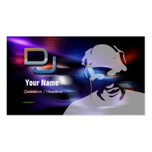 Tarjeta de la industria musical de DJ Tarjetas De Negocios