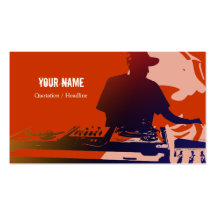 Tarjeta de la industria musical de DJ Tarjeta Personal
