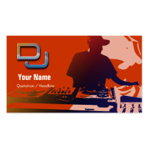 Tarjeta de la industria musical de DJ Tarjeta Personal