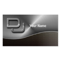 Tarjeta de la industria musical de DJ Plantilla De Tarjeta De Negocio