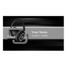 Tarjeta de la industria musical de DJ Plantillas De Tarjeta De Negocio