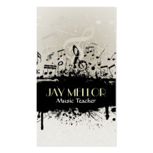 Tarjeta de la industria musical del Grunge Tarjeta Personal