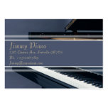 Tarjeta de la industria musical - piano tarjetas de negocios