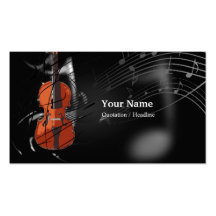Tarjeta de la industria musical plantillas de tarjetas de visita