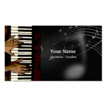 Tarjeta de la industria musical plantilla de tarjeta de visita
