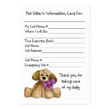 Tarjeta de la información del canguro del mascota  tarjeta de negocio