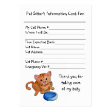 Tarjeta de la información del canguro del mascota  tarjetas de visita