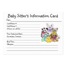 Tarjeta de la información del canguro tarjetas de visita