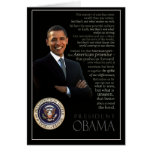 Tarjeta de la inspiración de Obama