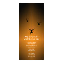 Tarjeta de la invitación de Halloween de la araña 
