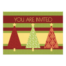 Tarjeta de la invitación de la fiesta de Navidad d