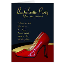 Tarjeta de la invitación del fiesta de Bachelorett