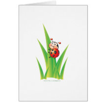 Tarjeta de la mariquita