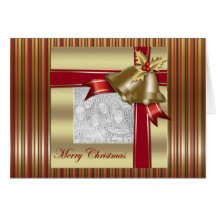 Tarjeta de la plantilla de la foto del navidad