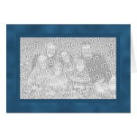 Tarjeta de la plantilla del marco - azul