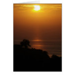 Tarjeta de la puesta del sol de La Jolla