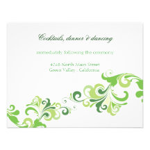 Tarjeta de la recepción invitación personalizada