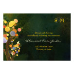 Tarjeta de la recepción nupcial del monograma de d invitaciones personalizada