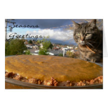 Tarjeta de la receta de la empanada de la gasa de 
