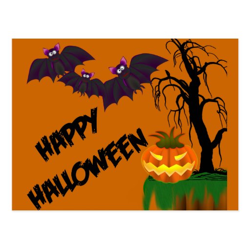 Tarjeta de la receta del feliz Halloween Postal