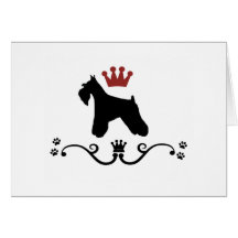 Tarjeta de la regla de los Schnauzers