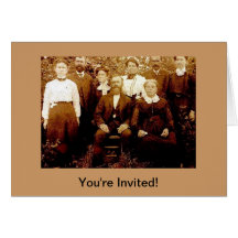 Tarjeta de la reunión de familia del caminante
