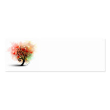 Tarjeta de la señal del árbol del corazón tarjeta personal