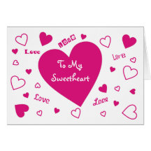 Tarjeta de la tarjeta del día de San Valentín del 