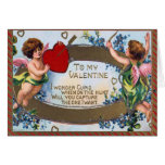 Tarjeta de la tarjeta del día de San Valentín del 