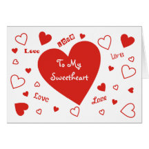 Tarjeta de la tarjeta del día de San Valentín del 