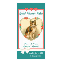 Tarjeta de la tarjeta del día de San Valentín del  Tarjetas Fotograficas Personalizadas