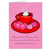 Tarjeta de la tarjeta del día de San Valentín para