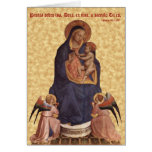 Tarjeta de la Virgen y del niño