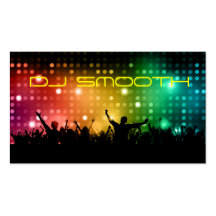 Tarjeta de la visita de DJ Plantilla De Tarjeta Personal