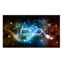 Tarjeta de la visita de DJ Tarjeta De Visita