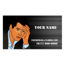 tarjeta de la visita del hombre gris plantilla de tarjeta personal